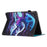 For Samsung Galaxy Tab A9+ Case Pattern Printing Stitching Leather Tablet Cover - Sea Wave - 4