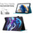 For Samsung Galaxy Tab A9+ Case Pattern Printing Stitching Leather Tablet Cover - Sea Wave - 5