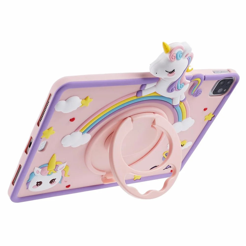 For iPad Air 11 (2026) / (2025) / (2024) / Air (2020) / (2022) / Pro 11 (2024) / (2020) / (2021) / (2022) Kickstand Case Horse Anti-Drop Tablet Cover - 5