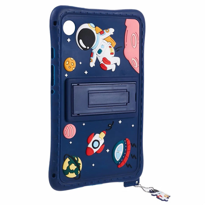 For Samsung Galaxy Tab A11 / A9 Case Kickstand Silicone + PC Astronaut Design Tablet Cover - 4
