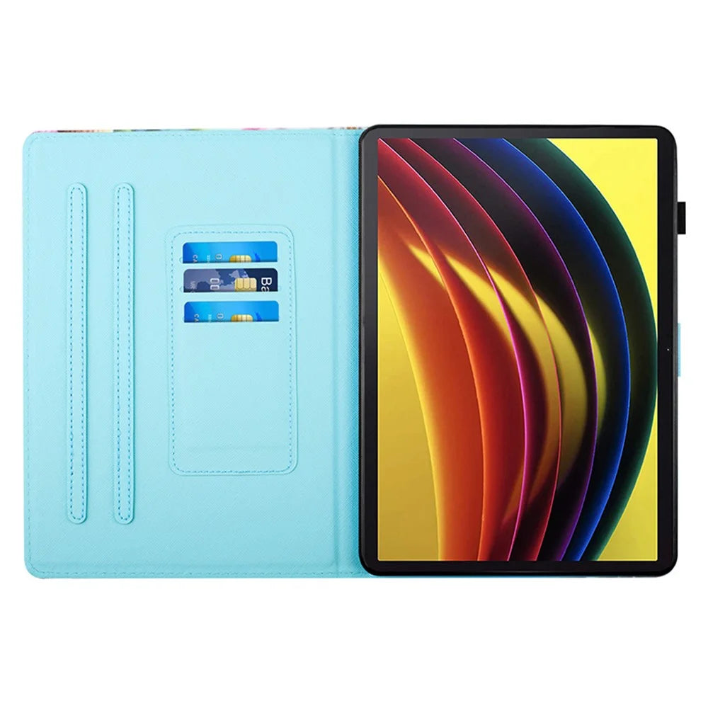 For Lenovo Tab P11 Gen 2 TB-350 Case Pattern Printing Leather Card Holder Tablet Cover - Corgi - 2