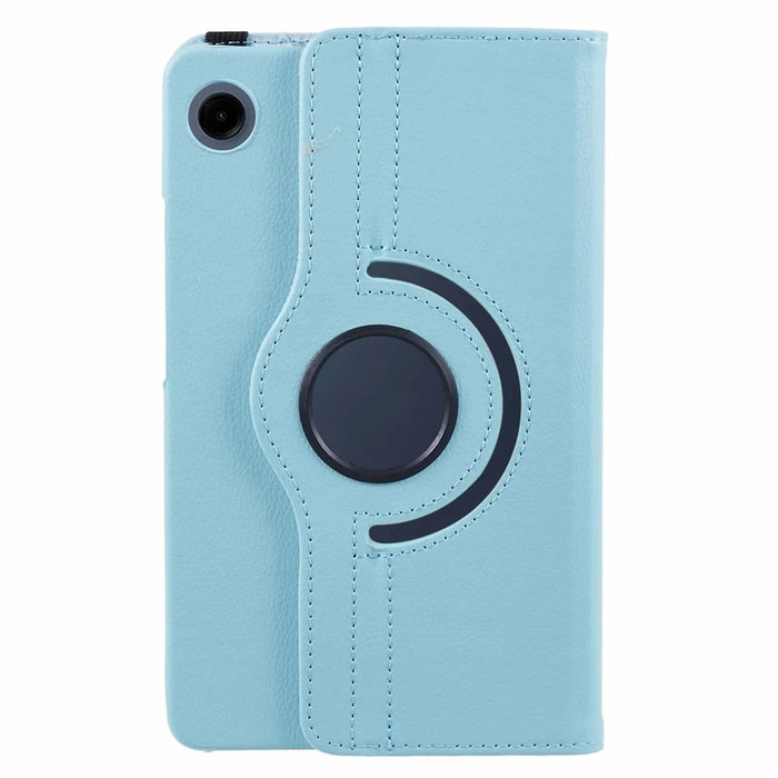 For Samsung Galaxy Tab A11 / A9 Case PU Leather Rotating Stand Tablet Cover - Baby Blue - 2
