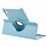 For Samsung Galaxy Tab A11 / A9 Case PU Leather Rotating Stand Tablet Cover - Baby Blue - 5