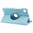 For Samsung Galaxy Tab A11 / A9 Case PU Leather Rotating Stand Tablet Cover - Baby Blue - 7