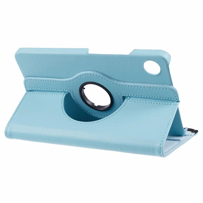For Samsung Galaxy Tab A11 / A9 Case PU Leather Rotating Stand Tablet Cover - Baby Blue - 7