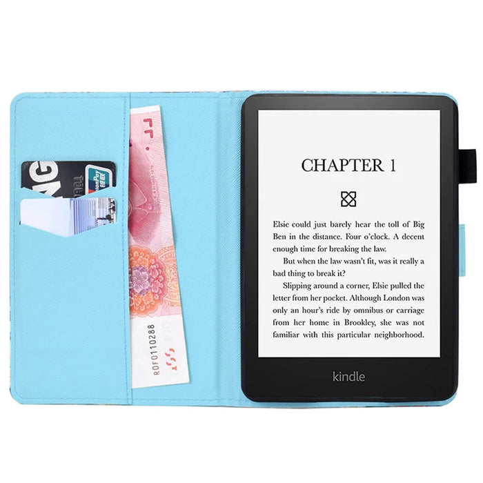 For Amazon Kindle 11th (2024) / 6'' (2022) Case Pattern Printing Leather Wallet E-Reader Cover - Corgi - 2