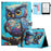 For Amazon Kindle Paperwhite 5 (2021) Case Stylish Pattern Leather Wallet E-reader Cover - Owl - 1