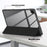 For Samsung Galaxy Tab A11+ / A9+ Case Leather+TPU+Acrylic Tri-fold Stand Cover - Black - 6
