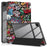 For Samsung Galaxy Tab A11+ / A9+ Case Tri-fold Stand Pattern Printing Tablet Cover - Graffiti - 1