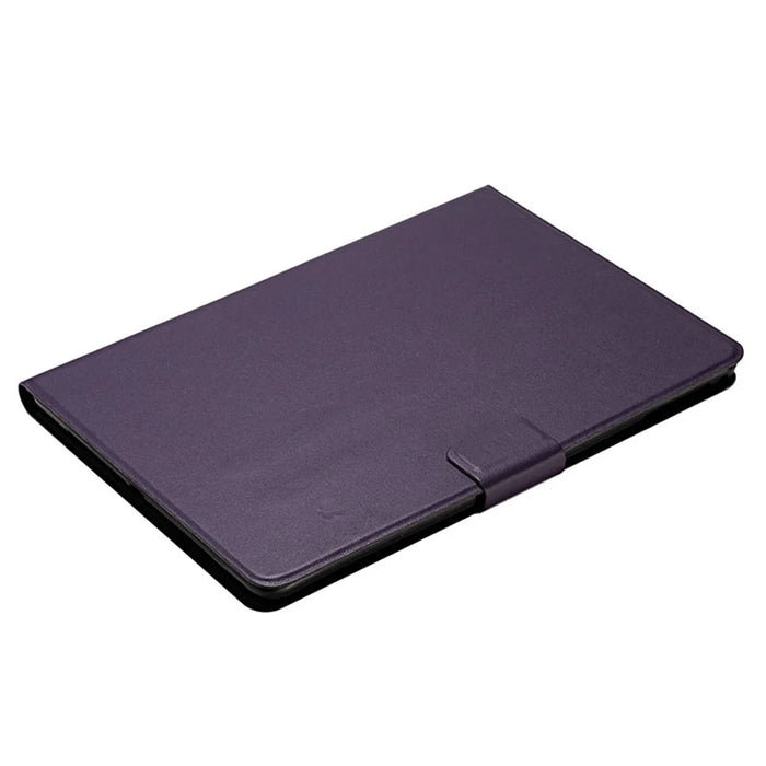 For Samsung Galaxy Tab A9+ Dustproof Tablet Case Card Holder PU Leather Shell Cover - Purple - 6