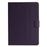 For Samsung Galaxy Tab A9+ Dustproof Tablet Case Card Holder PU Leather Shell Cover - Purple - 7