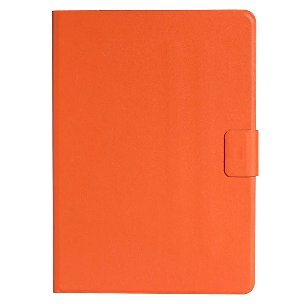 For Samsung Galaxy Tab A9 PU Leather Case Slim-Fit Card Holder Tablet Cover - Orange - 7