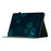 Imprinted Shell for Samsung Galaxy Tab A9 Case Card Slot PU Leather Stand Tablet Cover - Green - 3