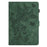Imprinted Shell for Samsung Galaxy Tab A9 Case Card Slot PU Leather Stand Tablet Cover - Green - 7
