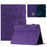 For Samsung Galaxy Tab A9+ Case Imprinted Shell Stand PU Leather Stand Tablet Cover with Card Slot - Purple - 1