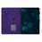 For Samsung Galaxy Tab A9+ Case Imprinted Shell Stand PU Leather Stand Tablet Cover with Card Slot - Purple - 2