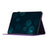 For Samsung Galaxy Tab A9+ Case Imprinted Shell Stand PU Leather Stand Tablet Cover with Card Slot - Purple - 3