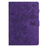 For Samsung Galaxy Tab A9+ Case Imprinted Shell Stand PU Leather Stand Tablet Cover with Card Slot - Purple - 7