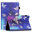 For Samsung Galaxy Tab A9+ Pattern Case Auto Sleep / Wake PU Leather Tablet Cover - Butterfly - 1