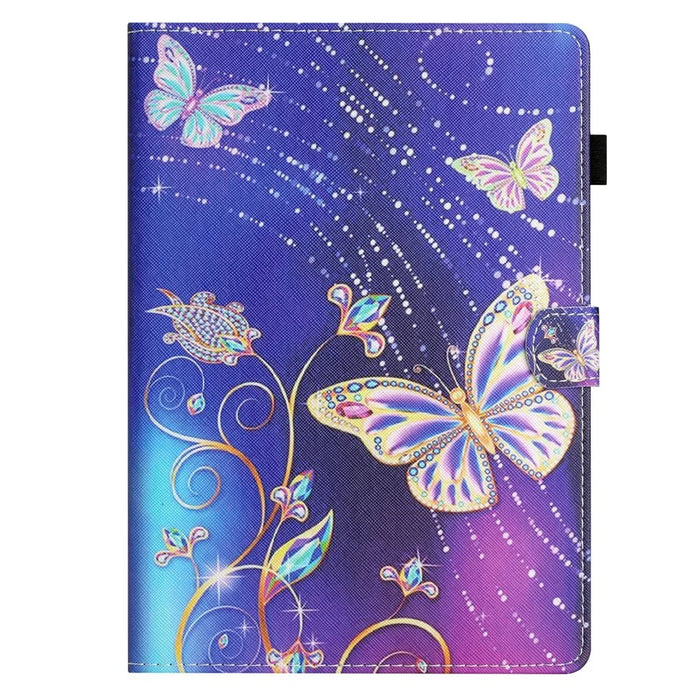 For Samsung Galaxy Tab A9+ Pattern Case Auto Sleep / Wake PU Leather Tablet Cover - Butterfly - 6