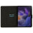 For Samsung Galaxy Tab A9 Pattern Folio Case Smart PU Leather Tablet Cover - Green Crocodile Pattern - 2