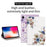 For Samsung Galaxy Tab A9 Folio Stand Cover PU Leather Pattern Printing Tablet Case - Chinese Rose - 2