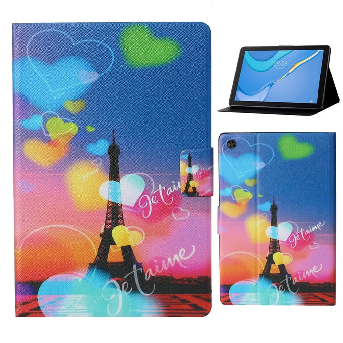 For Samsung Galaxy Tab A9 Case PU Leather Stand Tablet Cover - Tower - 1