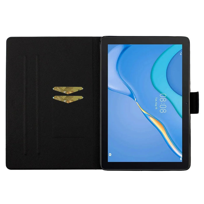For Samsung Galaxy Tab A9 Case Card Holder Leather Stand Tablet Cover - Butterfly Girl - 2