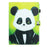 For Samsung Galaxy Tab A9 Case Pattern Stitching PU Leather Card Slots Tablet Cover - Panda - 6