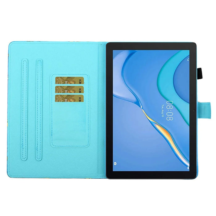 For Samsung Galaxy Tab A9 Case Pattern Printing Tablet Cover with Stand - Sunflower - 2