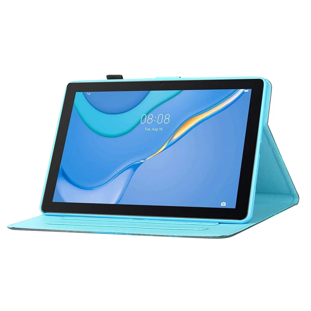 For Samsung Galaxy Tab A9+ Case Card Holder Tablet Stand Cover - Sunflower - 3