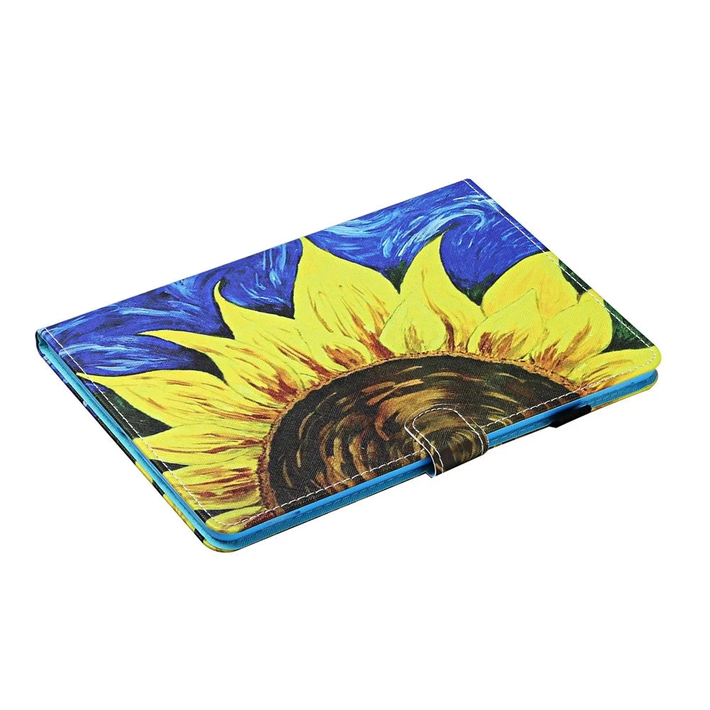 For Samsung Galaxy Tab A9+ Case Card Holder Tablet Stand Cover - Sunflower - 7