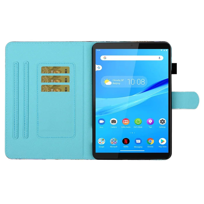 For Samsung Galaxy Tab A9 Case Card Slots Pattern Printing Tablet Cover - Sunrise - 2