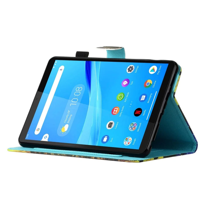 For Samsung Galaxy Tab A9 Case Card Slots Pattern Printing Tablet Cover - Sunrise - 3