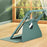 For Samsung Galaxy Tab S9+ / Tab S9 FE+ Case PC+TPU+PU Leather Stand Tablet Cover - Green - 2