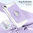 For iPad mini (2024) / mini (2021) Case PU Leather+Acrylic Stand Detachable Tablet Cover - Purple - 4