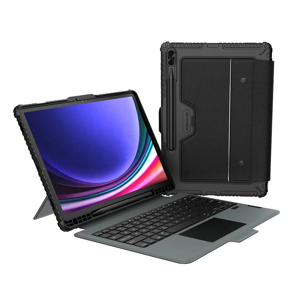 NILLKIN For Samsung Galaxy Tab S9+ Protective Cover with Detachable Backlit Bluetooth-compatible Keyboard - 1