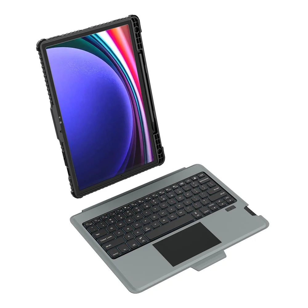 NILLKIN For Samsung Galaxy Tab S9+ Protective Cover with Detachable Backlit Bluetooth-compatible Keyboard - 2