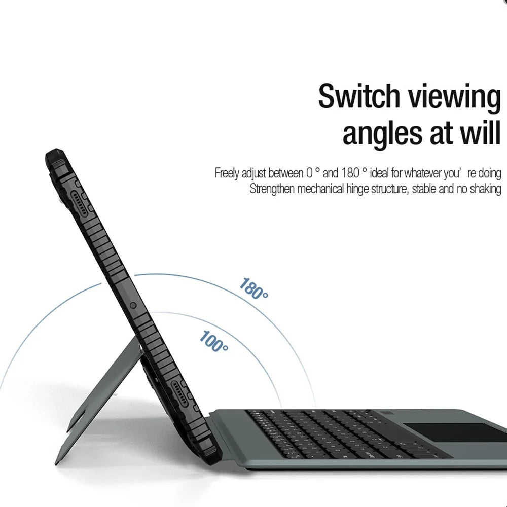 NILLKIN For Samsung Galaxy Tab S9+ Protective Cover with Detachable Backlit Bluetooth-compatible Keyboard - 7