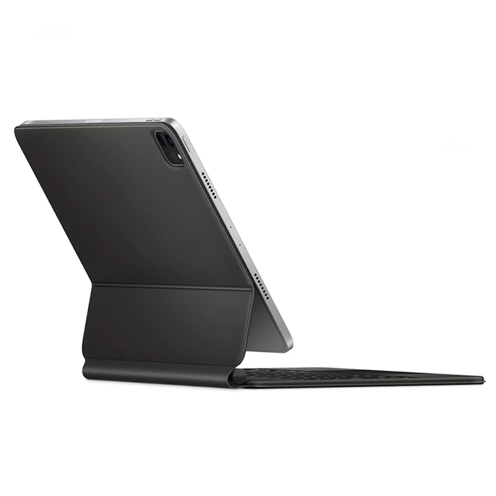 For iPad Pro 11 (2020) / (2021) / (2022) / (2018) / Air (2022) / (2020) Magnetic Floating Bluetooth-compatible Keyboard + Leather Tablet Case - Black - 3
