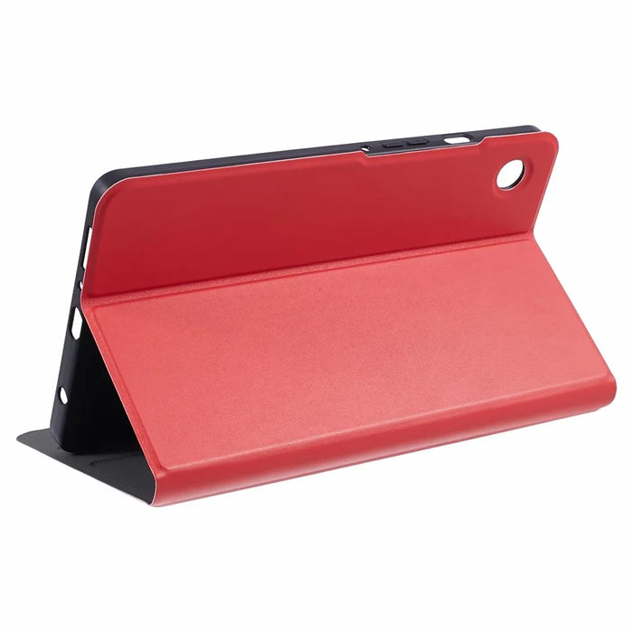 For Samsung Galaxy Tab A9 Tablet Case Anti-Drop PU Leather Flip Cover - Red - 6