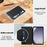 For Samsung Galaxy Tab A9 Case PU Leather Wallet Stand Auto Wake  /  Sleep Tablet Cover - Black - 2