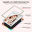 For Samsung Galaxy Tab A9+ Tablet Case Butterfly Shape Silicone + PC Kickstand Phone Cover with Shoulder Strap - 3
