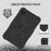 For Samsung Galaxy Tab A9  Tablet Case Butterfly Shape Silicone + PC Protective Cover with Shoulder Strap - Black - 3