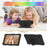 For Samsung Galaxy Tab A9  Tablet Case Butterfly Shape Silicone + PC Protective Cover with Shoulder Strap - Black - 4