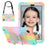 For Samsung Galaxy Tab A9 Tablet Case Silicone + PC Anti-scratch Kickstand Cover with Shoulder Strap - 1
