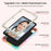 For Samsung Galaxy Tab A9 Tablet Case Silicone + PC Anti-scratch Kickstand Cover with Shoulder Strap - 2