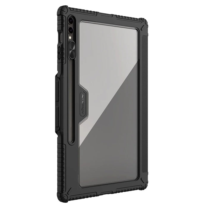 NILLKIN Bumper Leather Case Pro for Samsung Galaxy Tab S9 Ultra Protective Cover PU Leather Tablet Smart Shell - Black - 5
