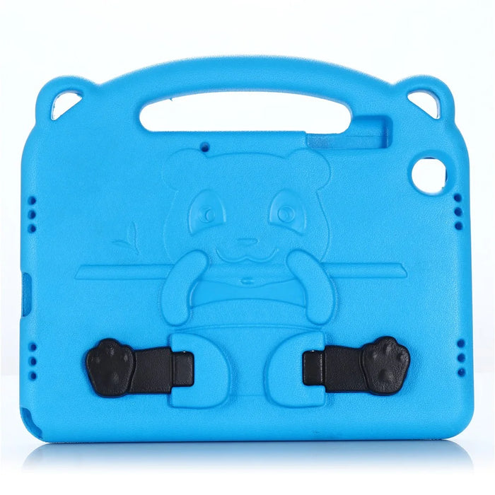 For Samsung Galaxy Tab A9+ Case Kickstand Hand Grip Cartoon Panda Tablet Cover - Blue - 2