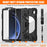 For Samsung Galaxy Tab A9 Tablet Case Kickstand PC+Silicone Cover with Hand Band / Shoulder Strap - Black - 4